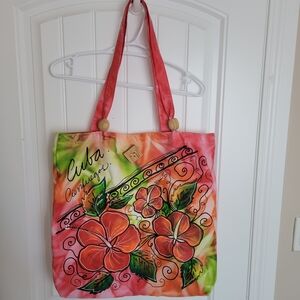 Cuba Cienfuegos Handmade Floral Tote Bag